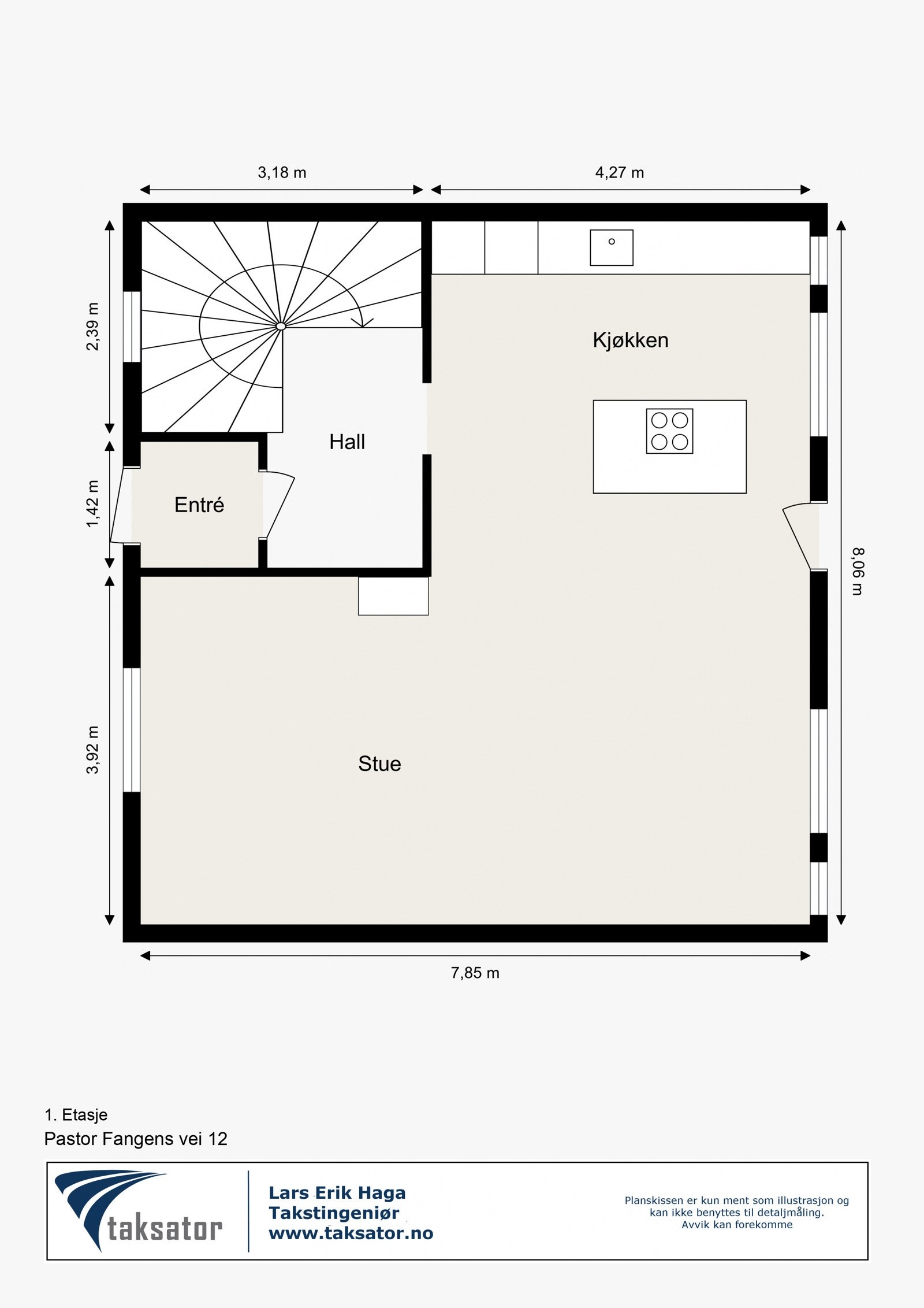 Plantegning - 1. Etasje Galleribilde
