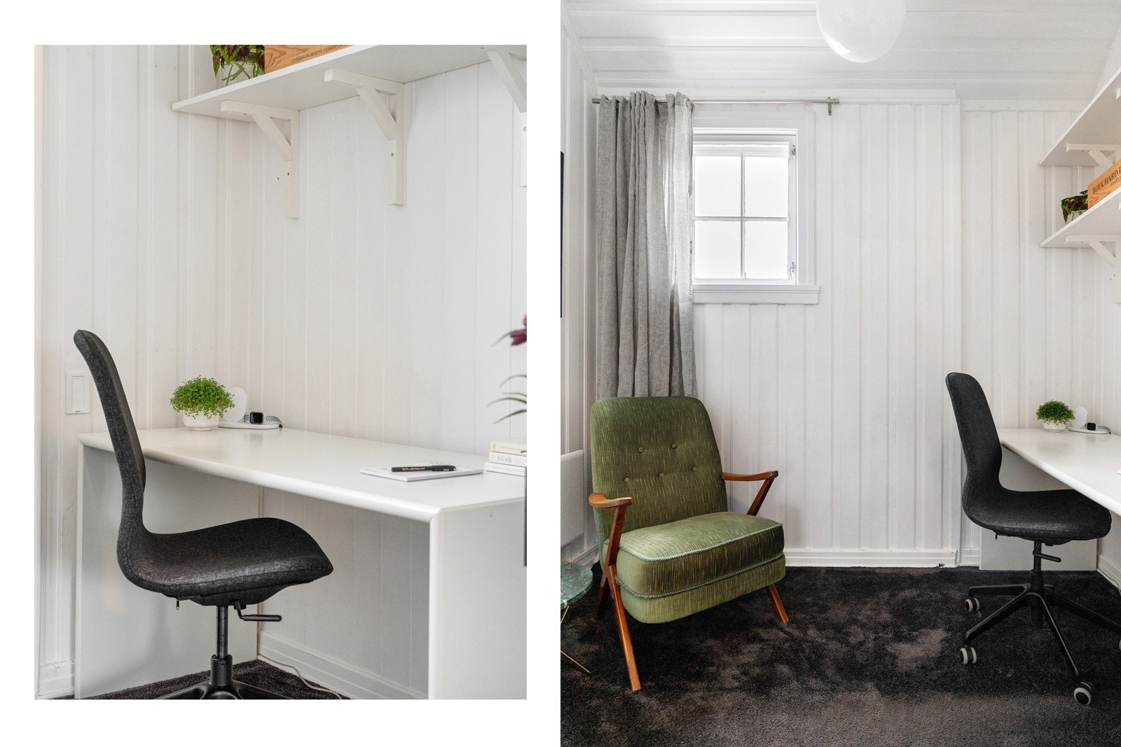 Etasjen byr også på eget kontor som tidligere har vært disponert som barnerom. Galleribilde