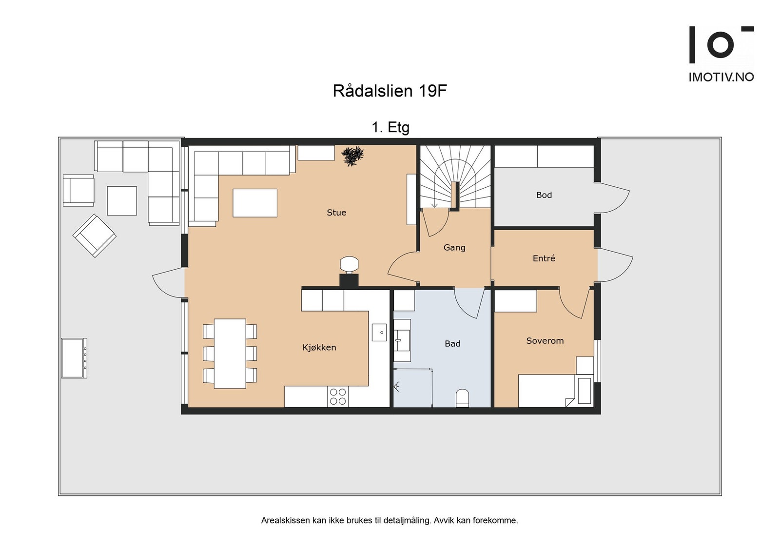 Plantegning 1.etg. Galleribilde