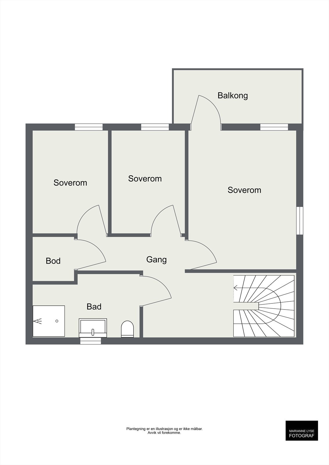 Plantegning 2. etasje Galleribilde