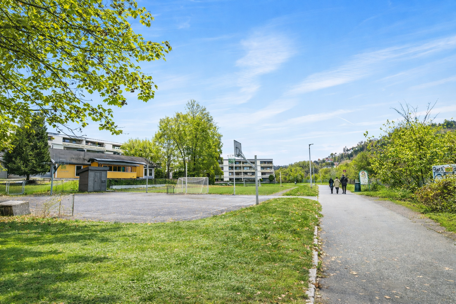 Etterstad byr på store grønt- og fritidsarealer. Galleribilde