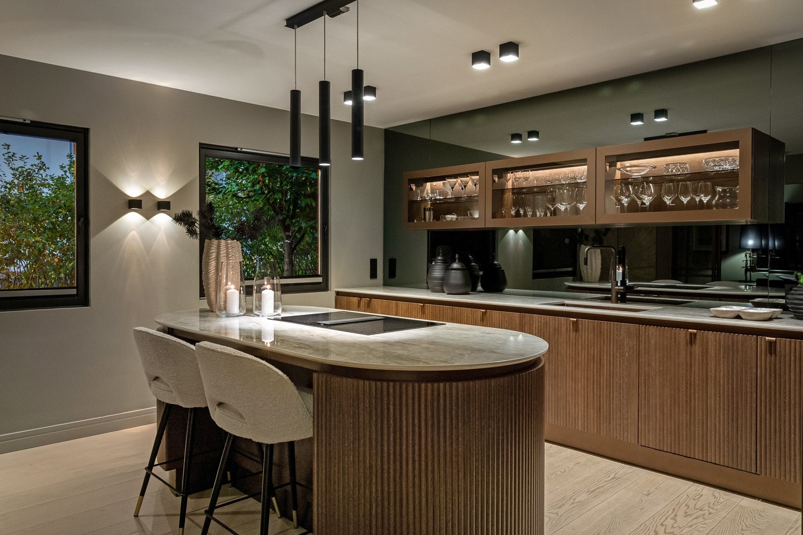 Til og med kjøkkene kan bli brukt som et samlingssted for hyggelige samtaler Galleribilde