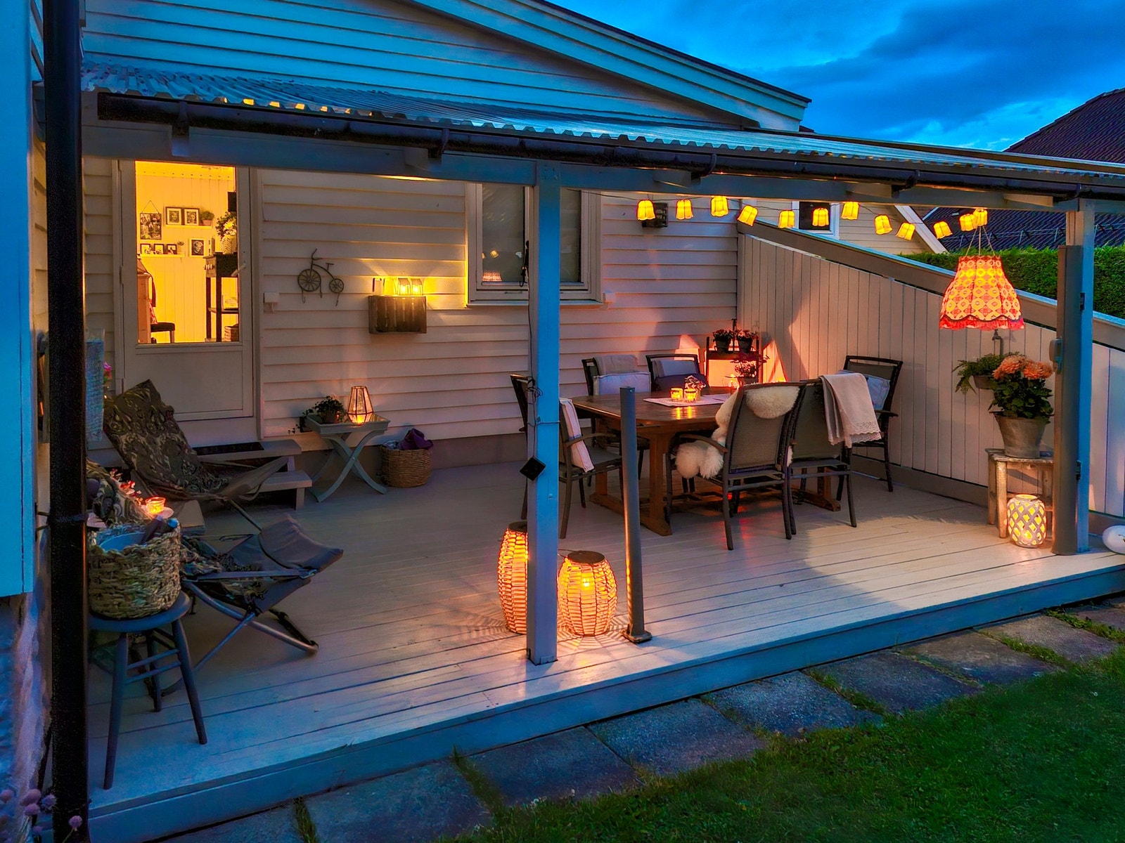 Selgers eget bilde fra i fjor sommer. Her har det vært svært mange fine sommerkvelder. Galleribilde