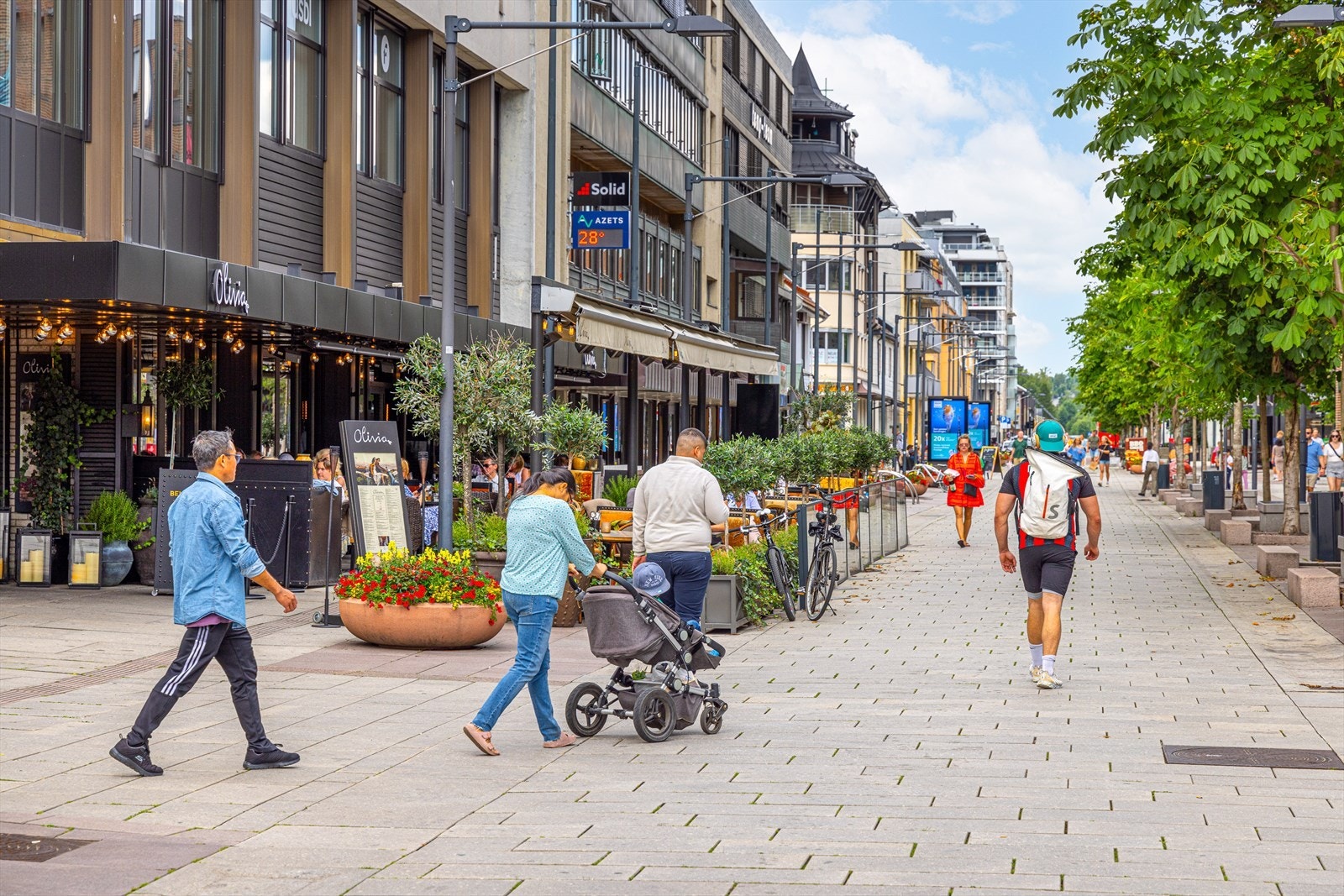 Lillestrøm sentrum med alle moderne fasiliteter og kjøpesenter. Galleribilde