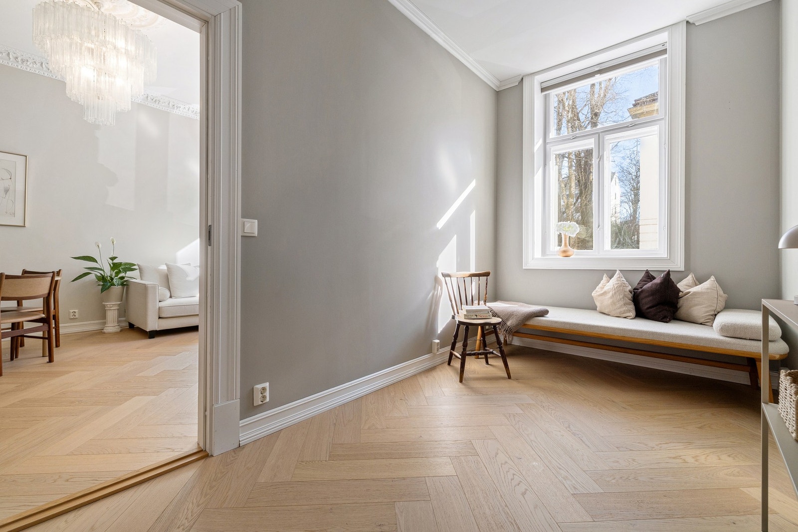 Vender mot skjermede omgivelser i Balders gate. Galleribilde