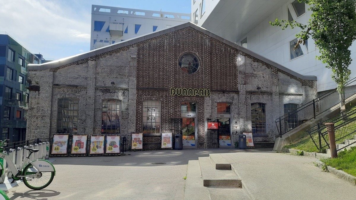 Bunnpris rett over veien Galleribilde