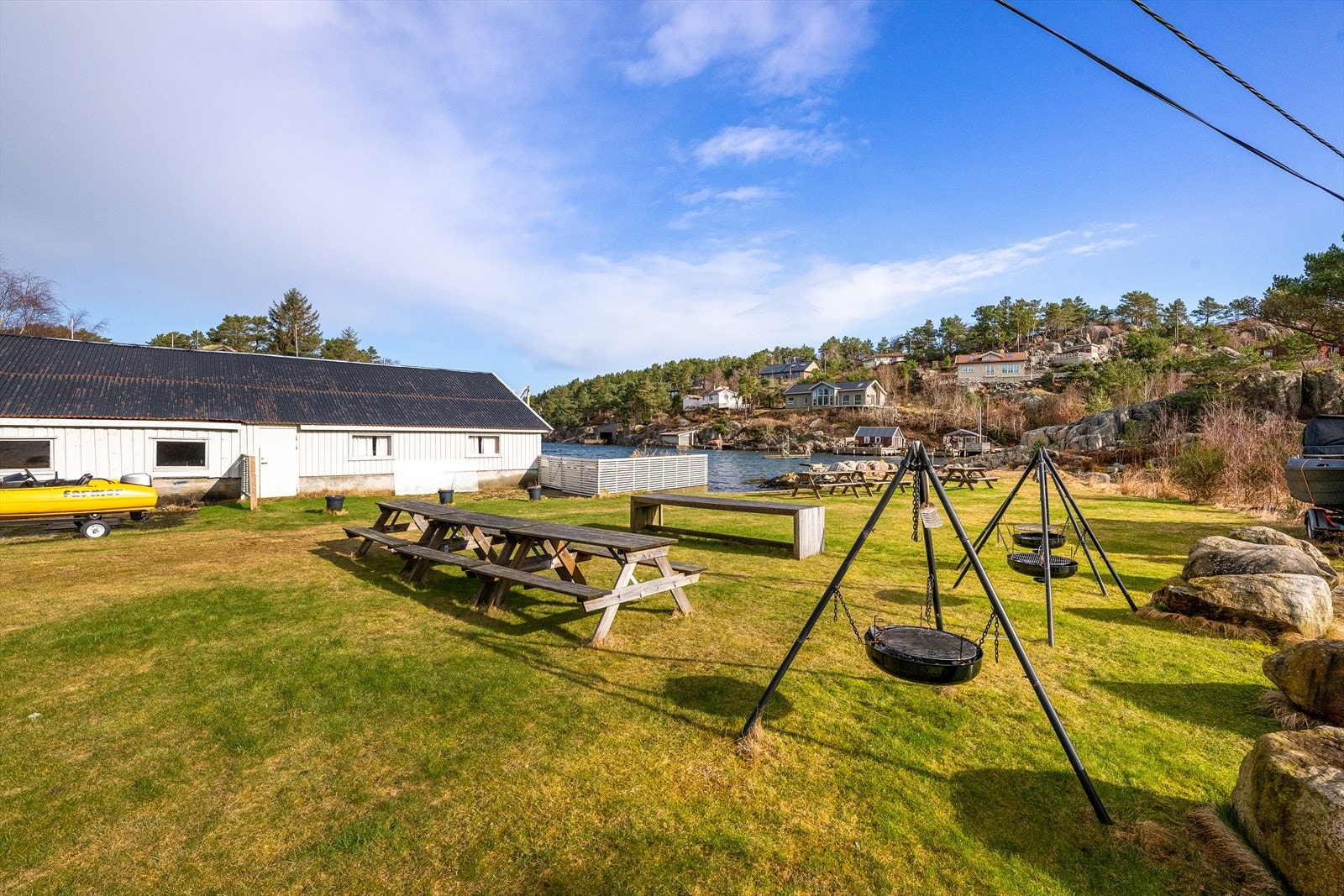 Kjekke fellesområder for hytteområdet i Viervågen Galleribilde