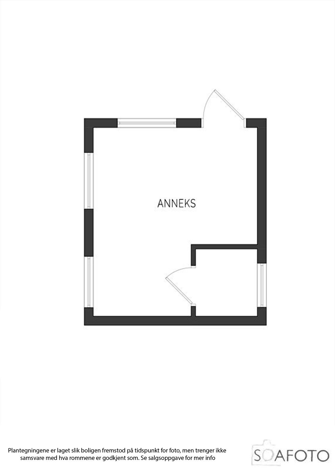 Planillustrasjon anneks (annekset er ikke byggemeldt) Galleribilde