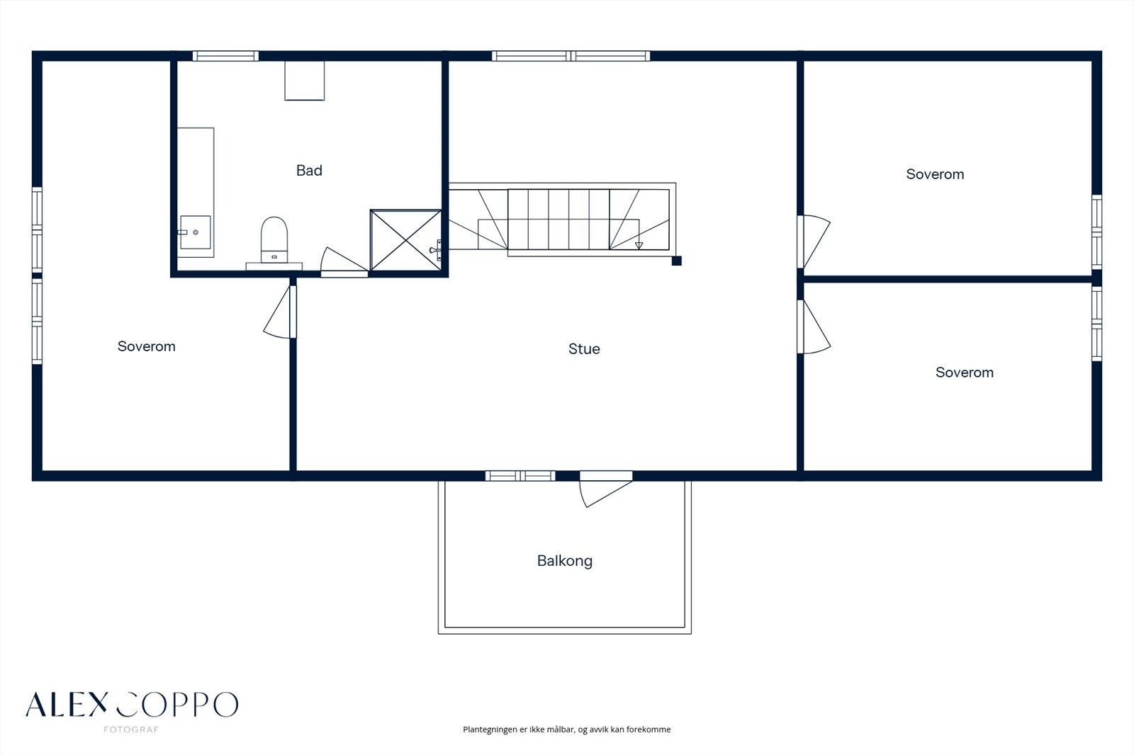 Plantegning andre etasje. Galleribilde
