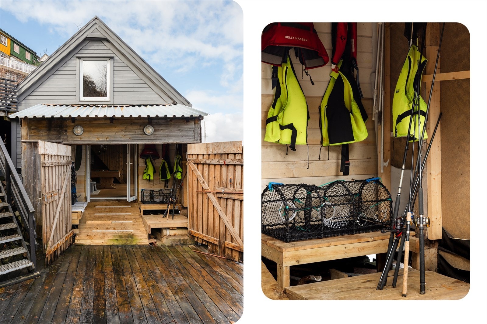 Nøstet blir i dag brukt for oppbevaring av båtutstyr og et samlingspunkt for familien sommerstid. Galleribilde