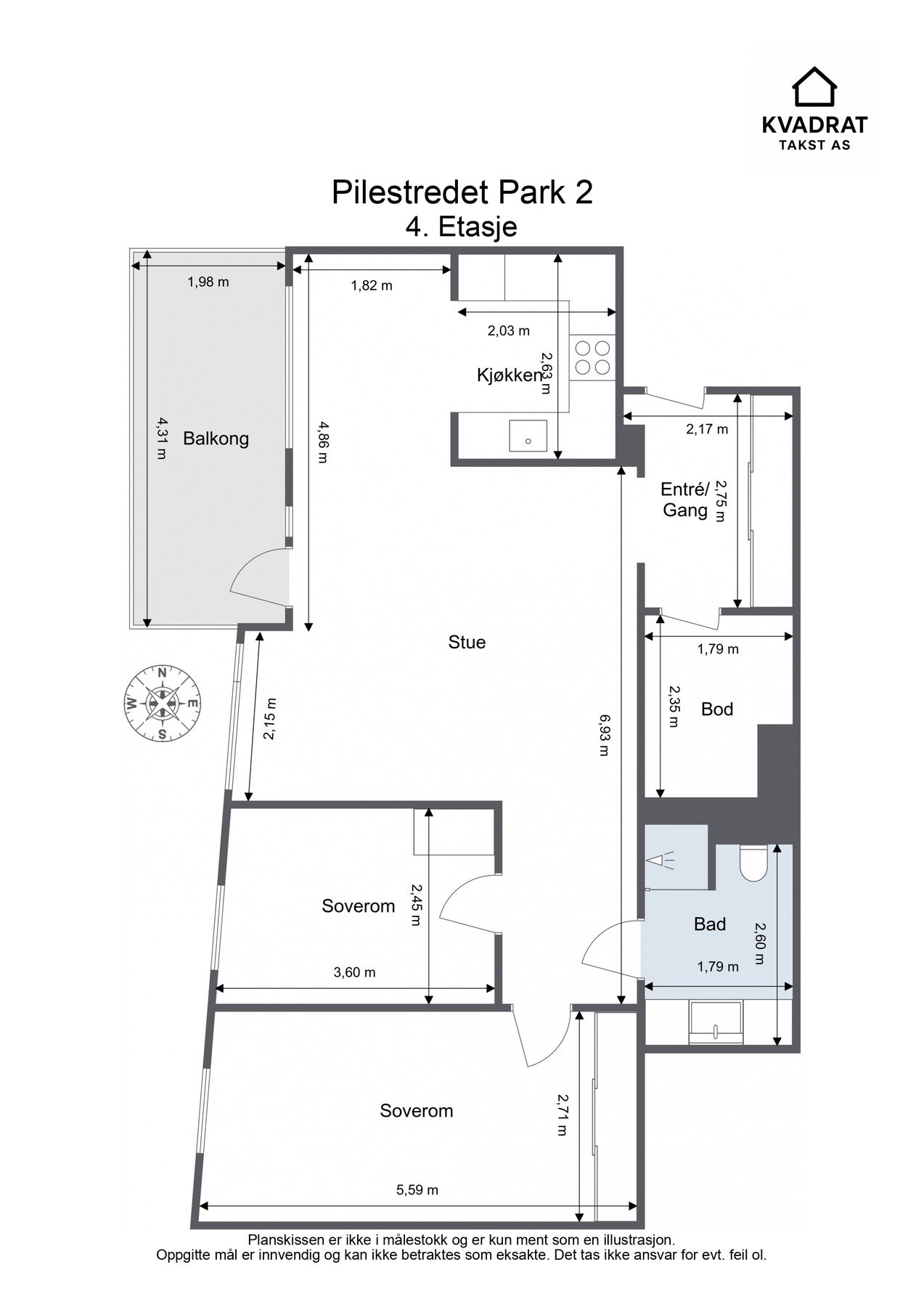 Plantegning - 4.etasje Galleribilde