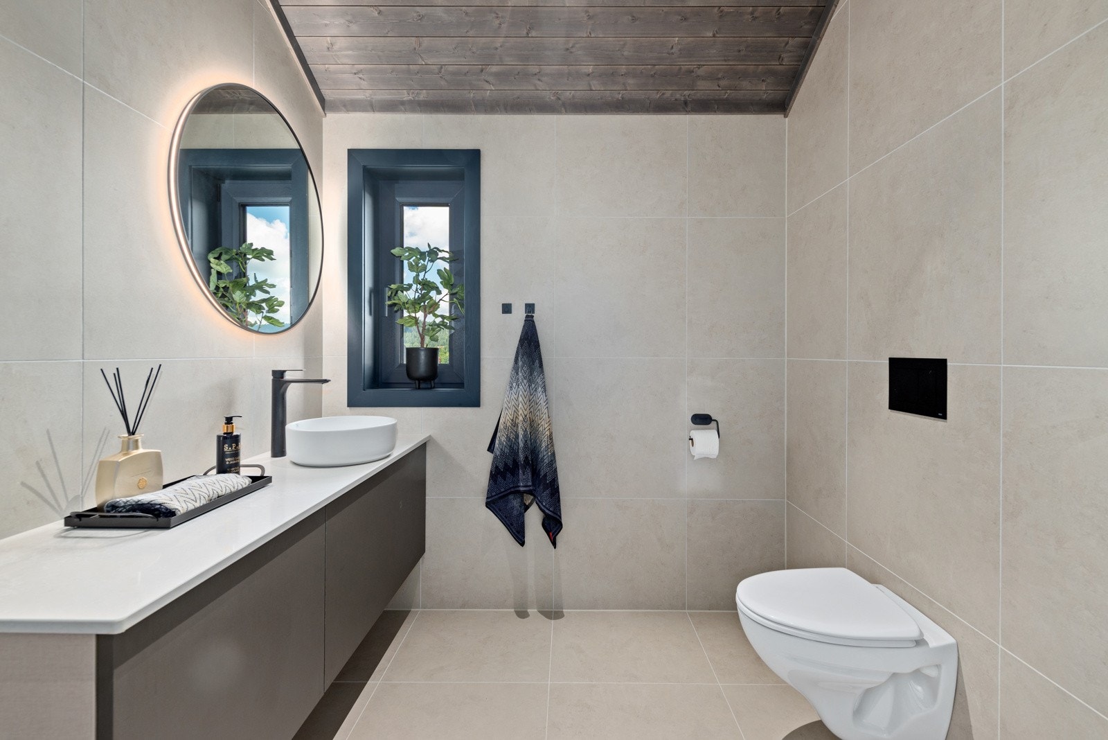 Det andre badet i 2. etasje er i samme stil. Galleribilde