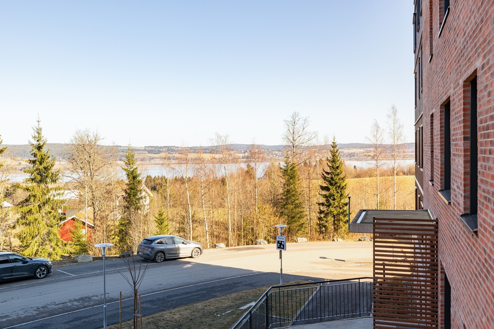 Utsikt fra balkongen Galleribilde