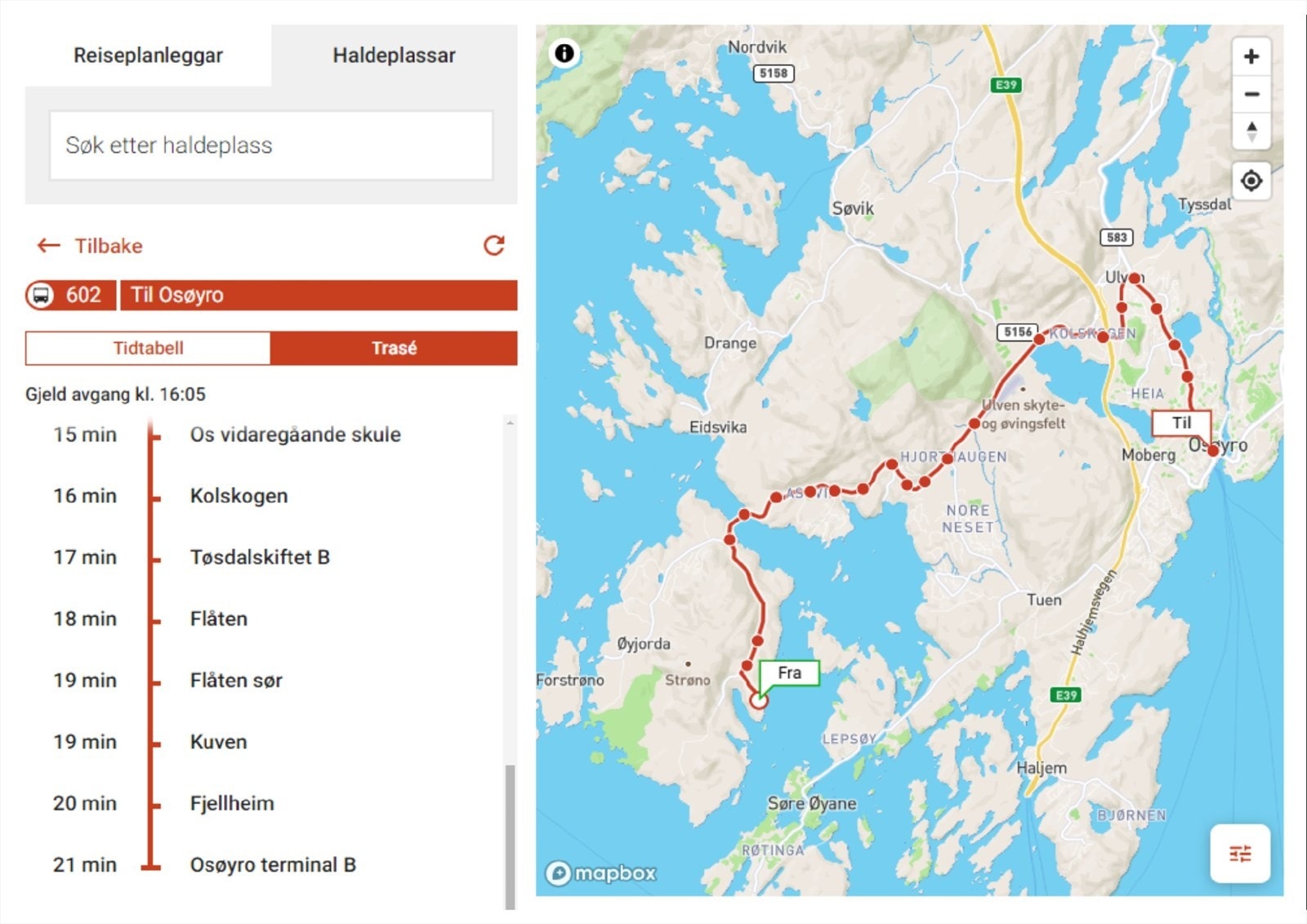 Greit å vite at du eller barna også kan benytte byssen til både skoler, butikker og helt til byen. Galleribilde