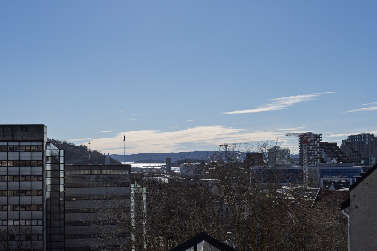 Fantastisk utsikt mot Bjørvika og Oslofjorden. Galleribilde