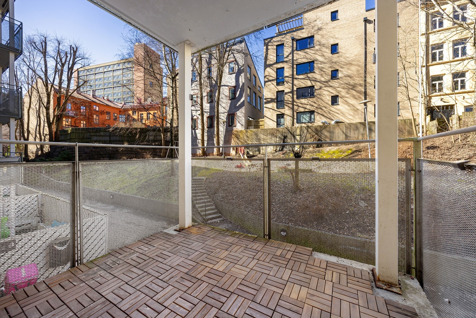 Overbygget balkong på 7 m². Galleribilde