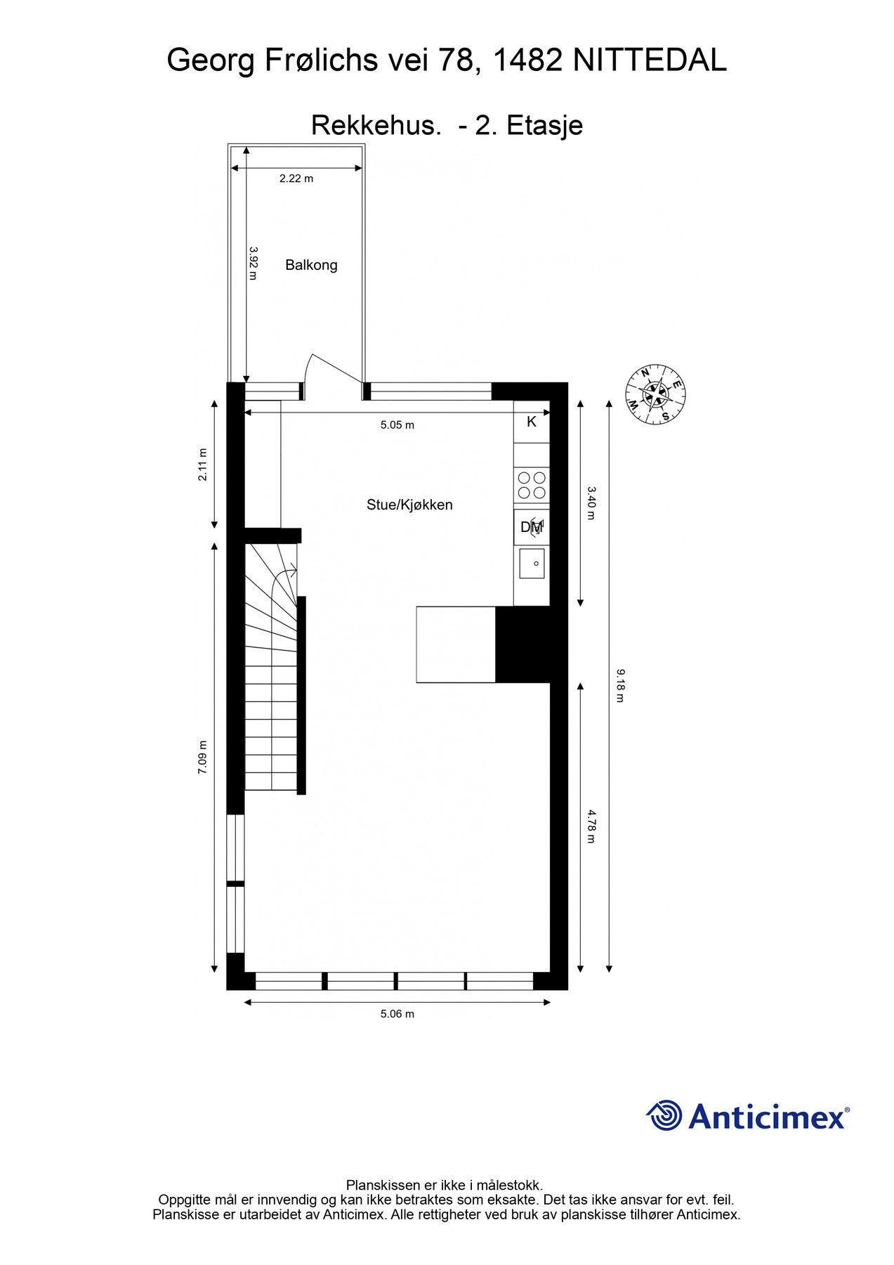 Planløsning 2. etasje. Galleribilde