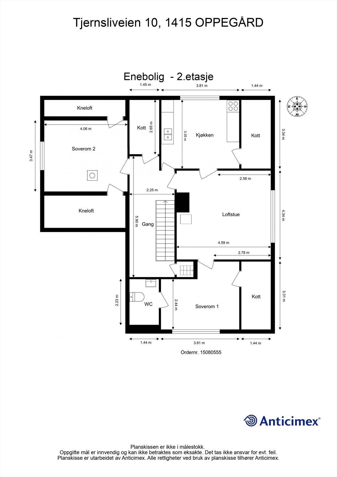 Plantegning 2.etasje Galleribilde