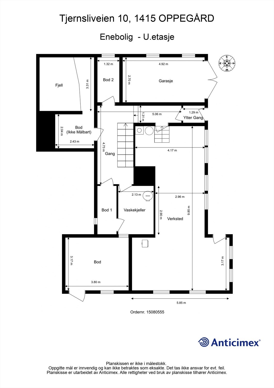Plantegning U.etasje Galleribilde