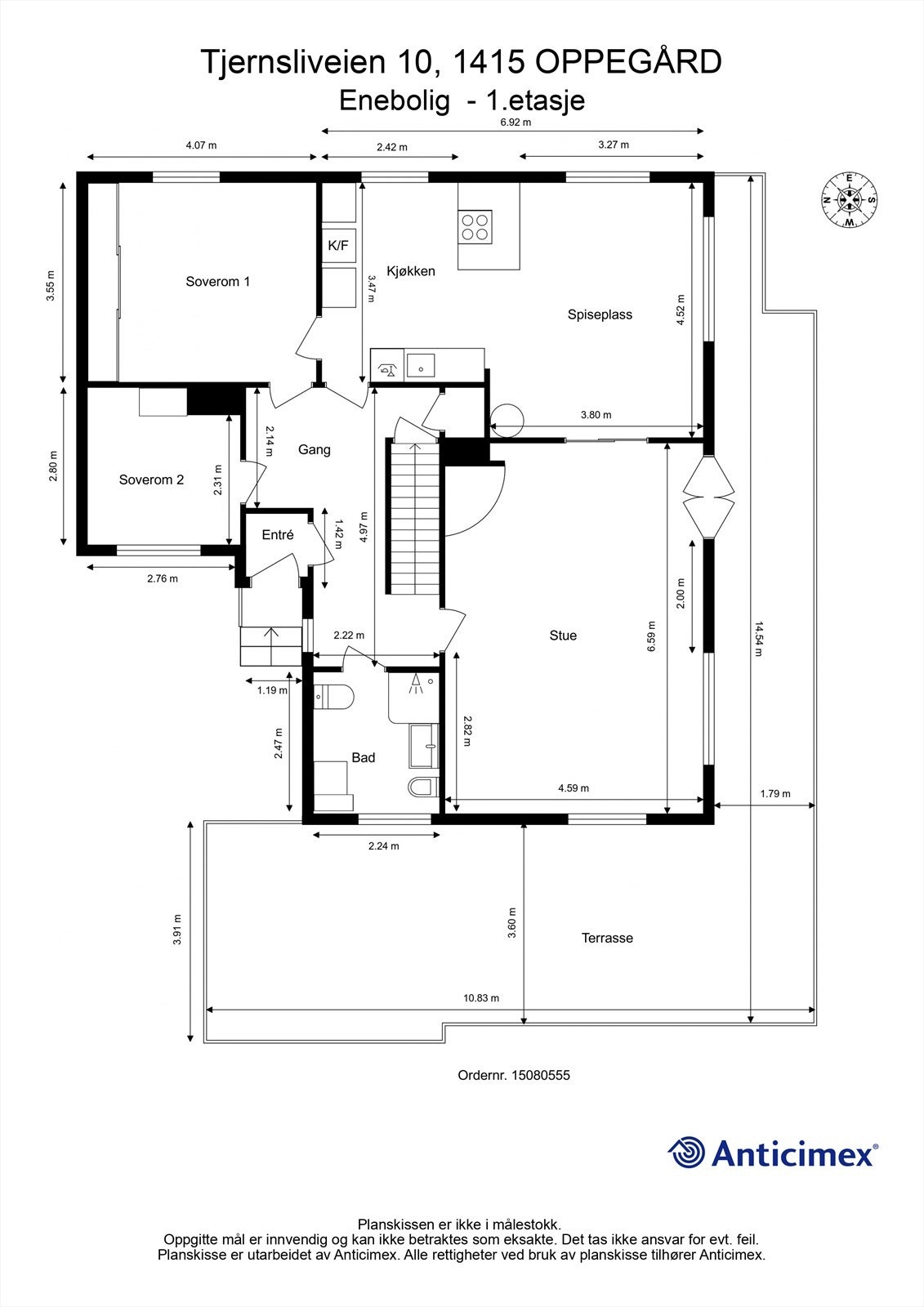 Plantegning 1.etasje Galleribilde