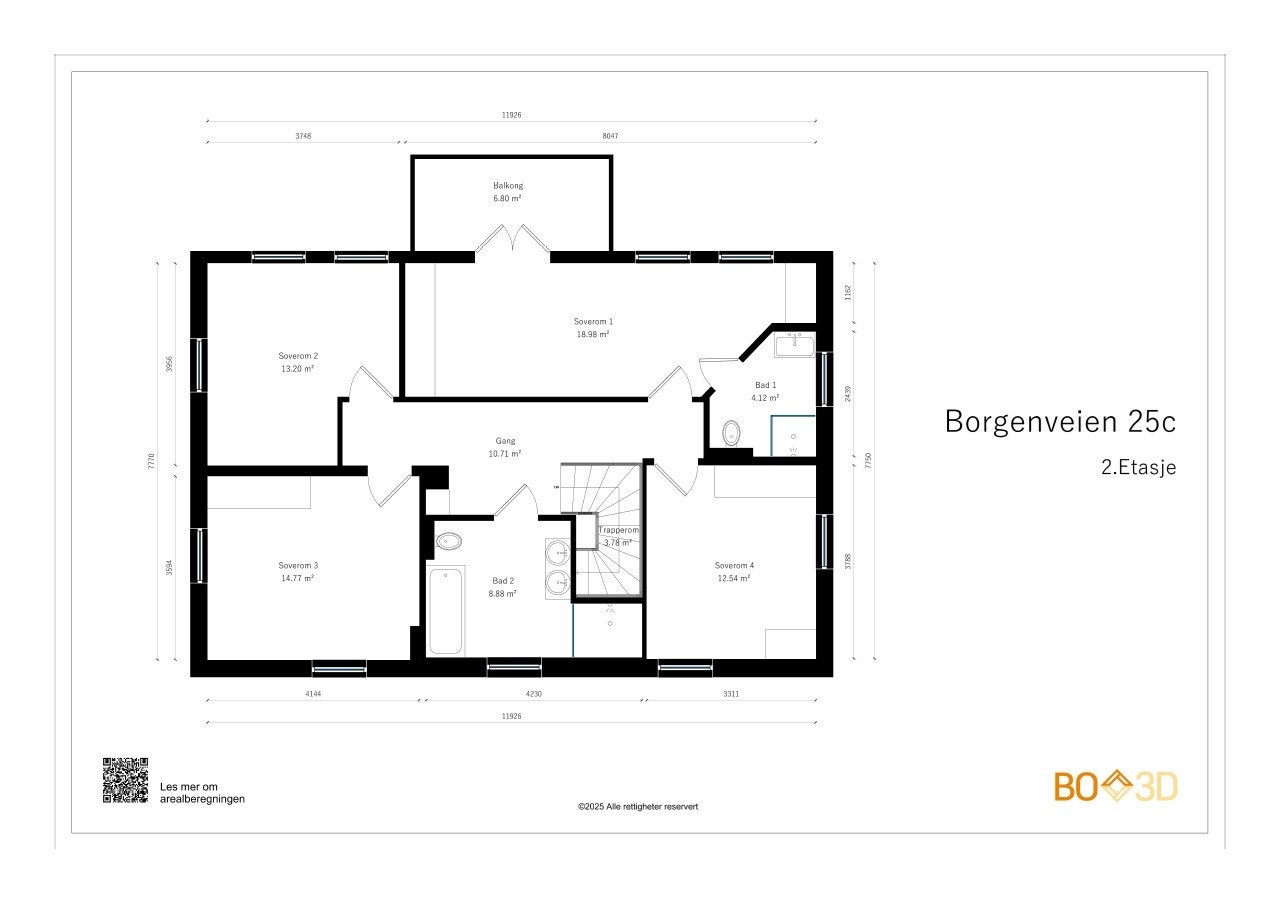 Plantegning 2. etg Galleribilde