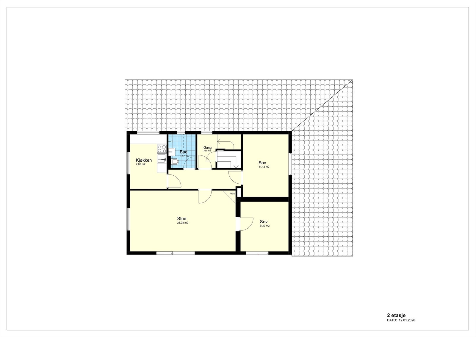 Plantegning - 2. etasje Galleribilde