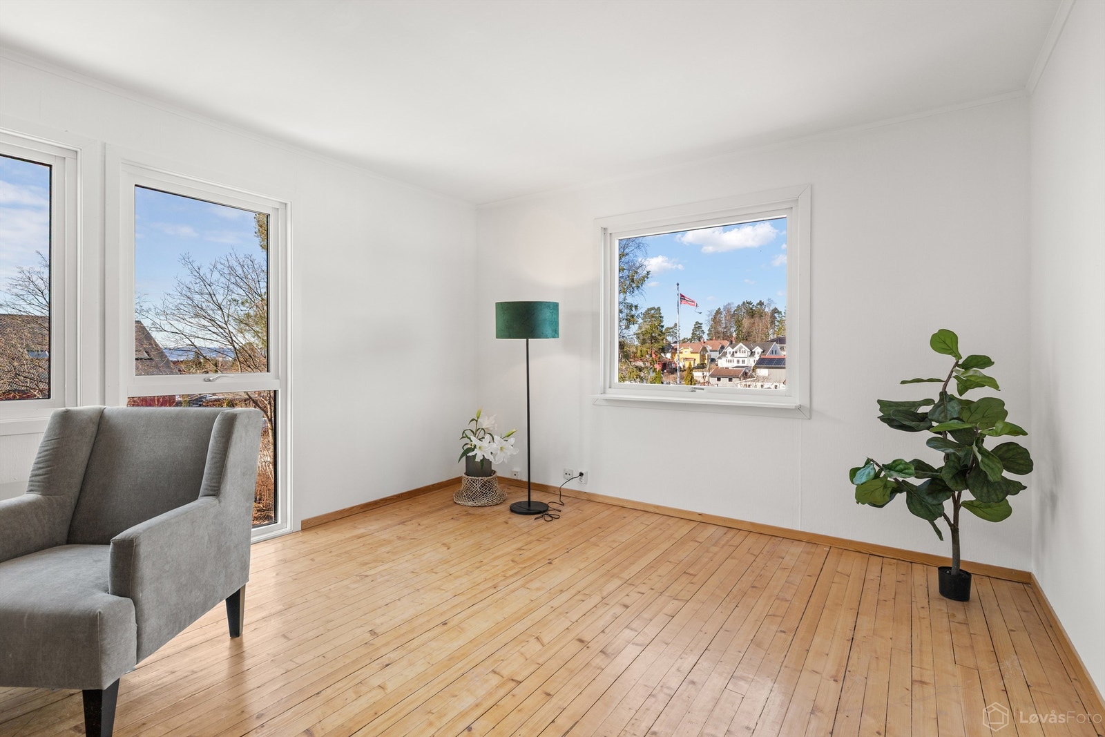 Hyggelig utsyn fra rommet Galleribilde