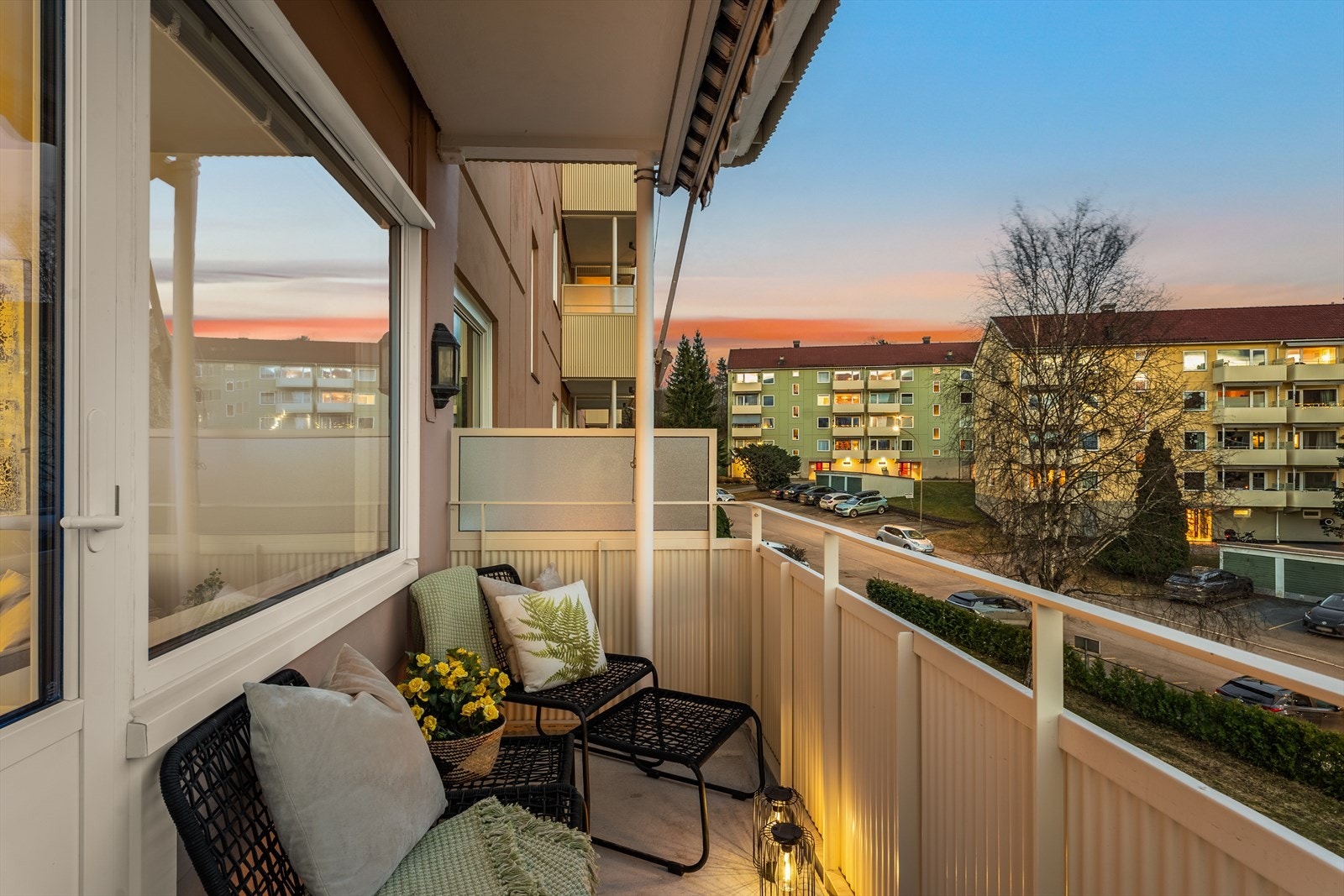 Balkongen er også et fint sted å trekke ut på kvelden. Galleribilde