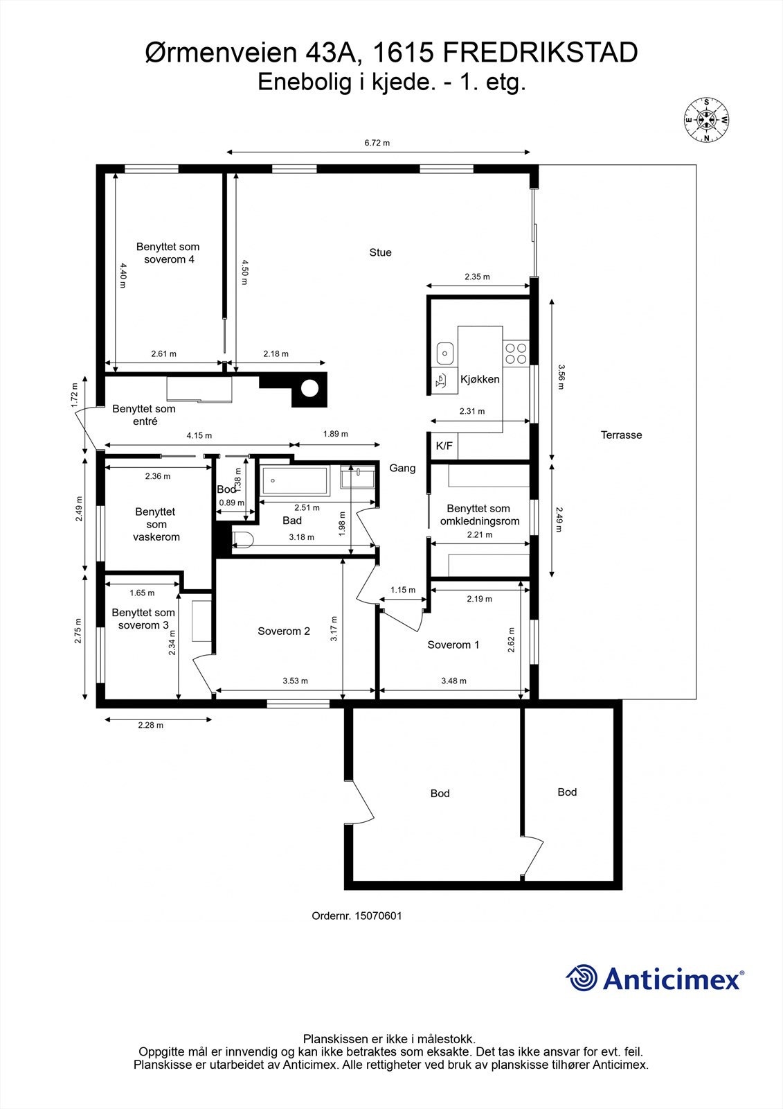 Planskissen er veiledende. Galleribilde