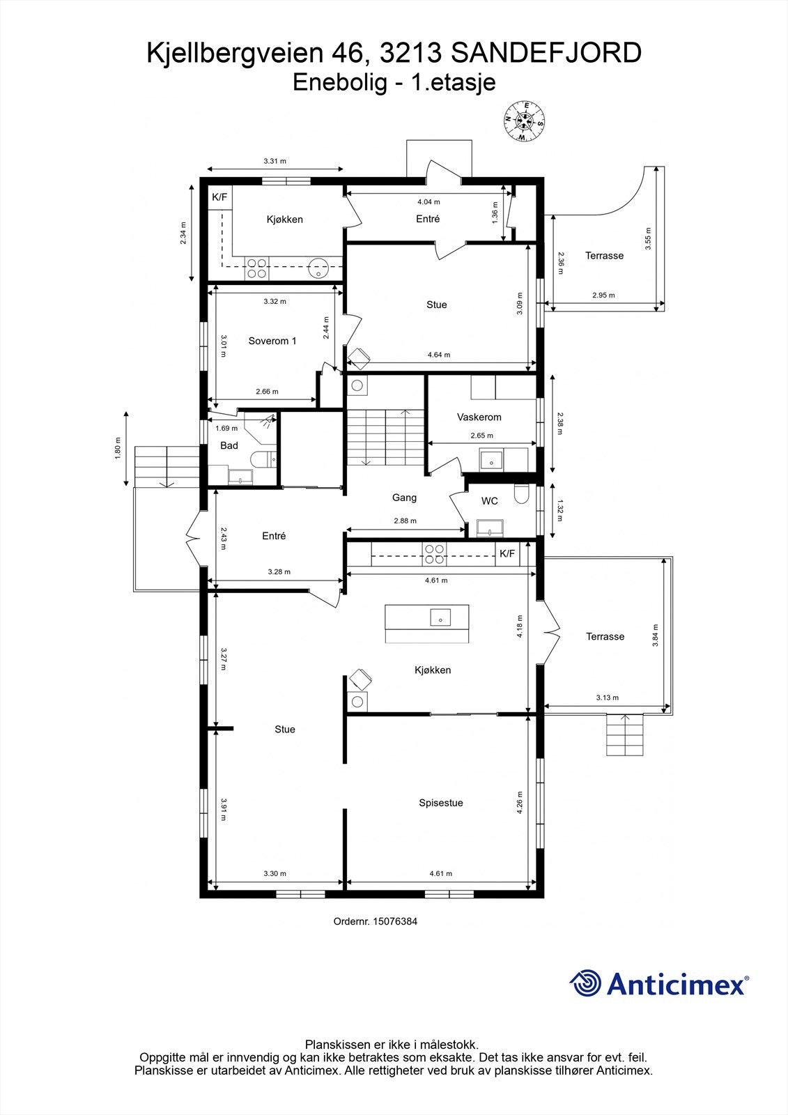 Plantegning 1.etasje Galleribilde