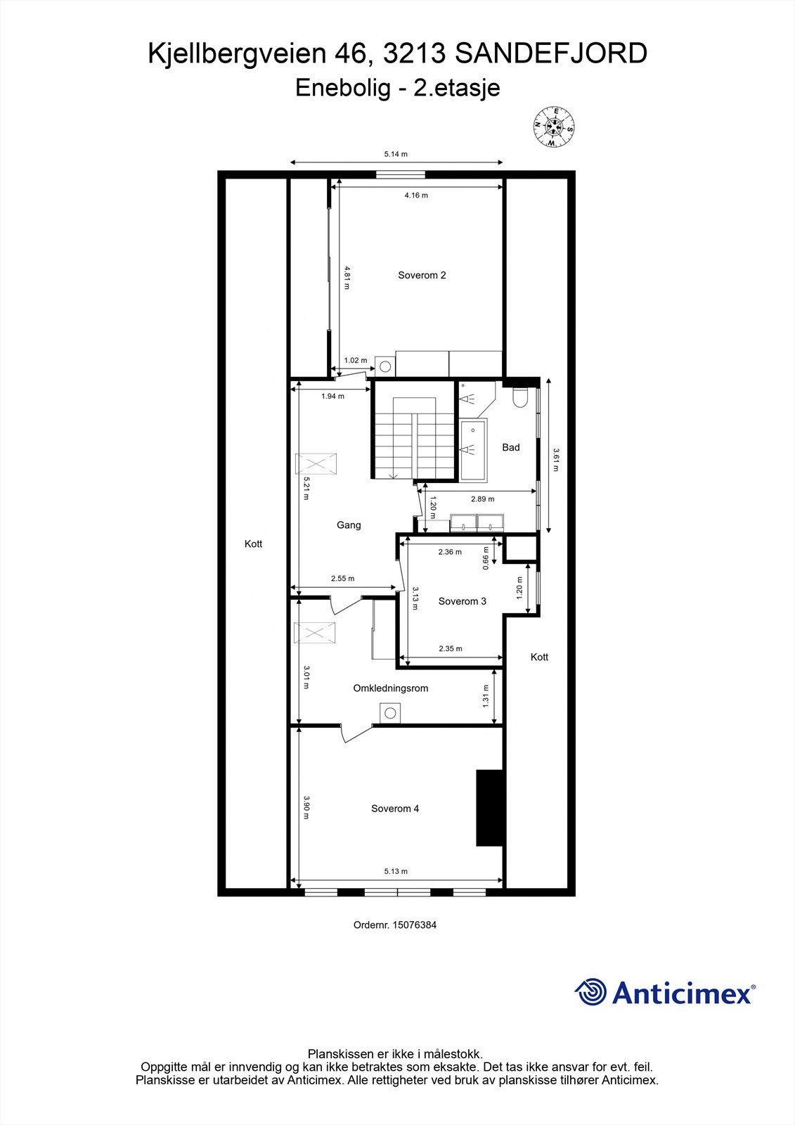 Plantegning 2.etasje Galleribilde