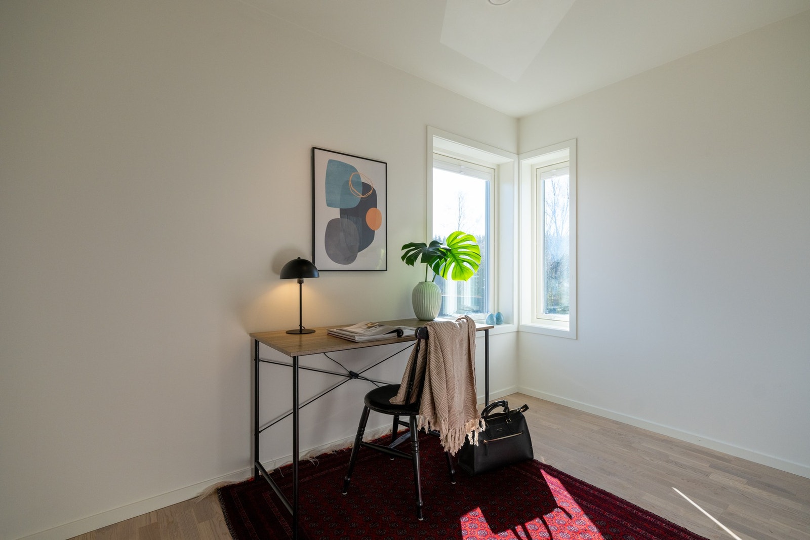 Det siste rommet er i dag innredet som kontor. Galleribilde