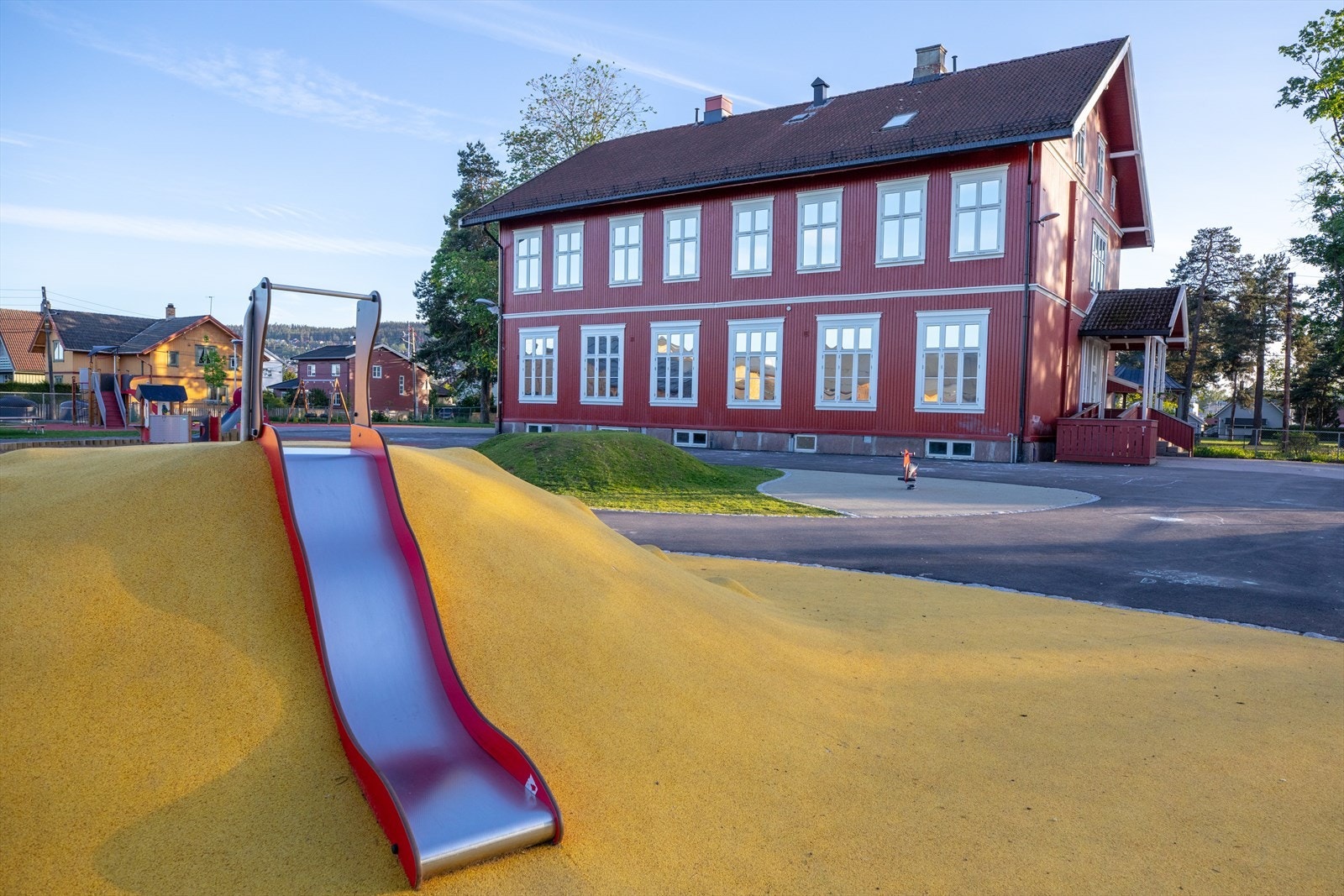 Lillestrøm barnehage ligger en rask trilletur unna huset. Galleribilde