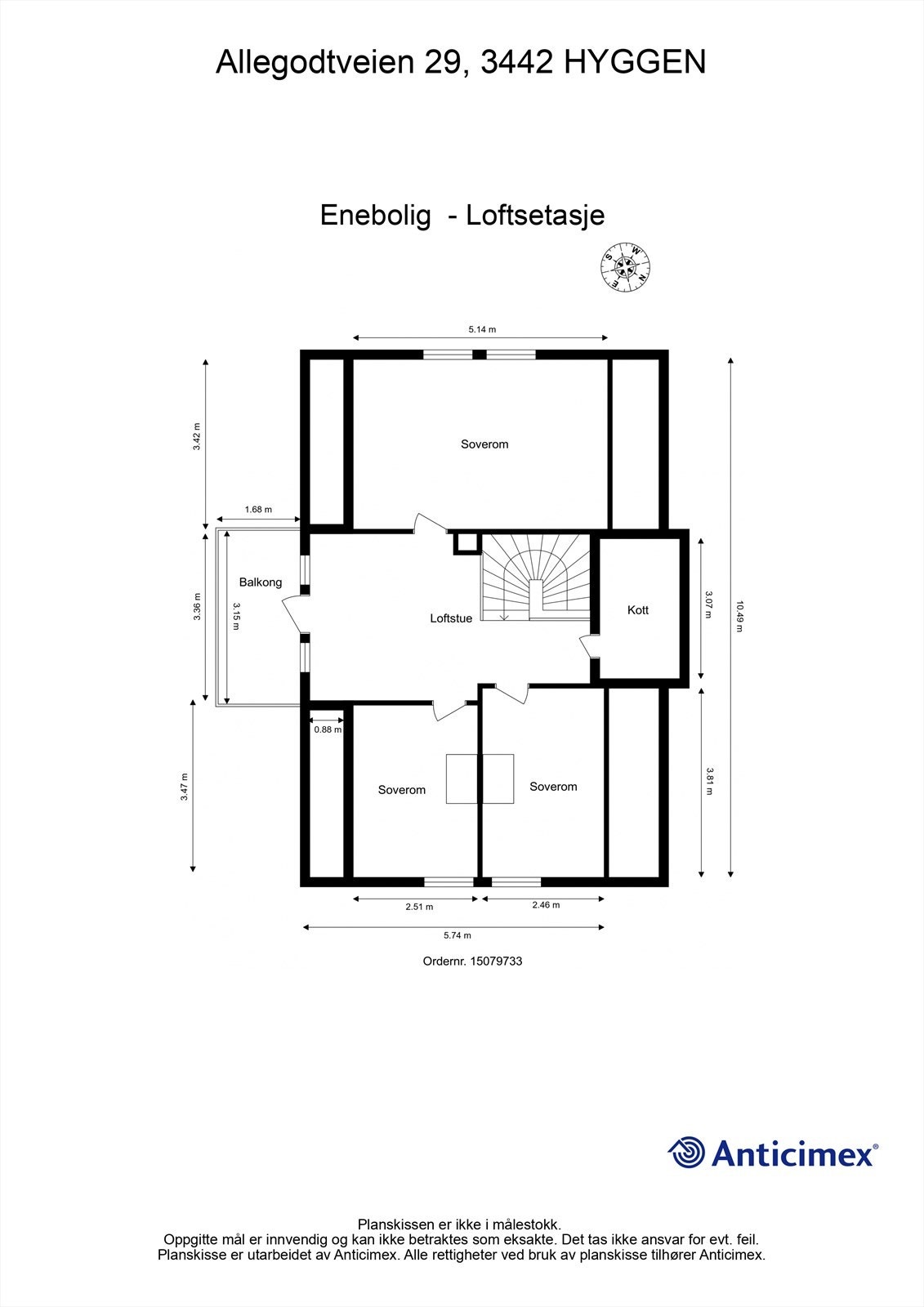 Plantegning 2.etasje Galleribilde