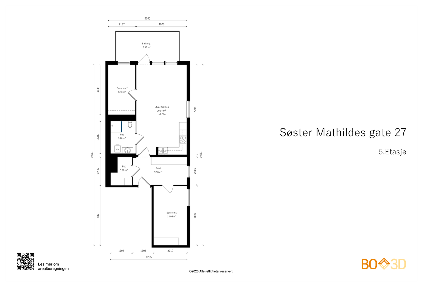 Stor og luftig planløsning Galleribilde
