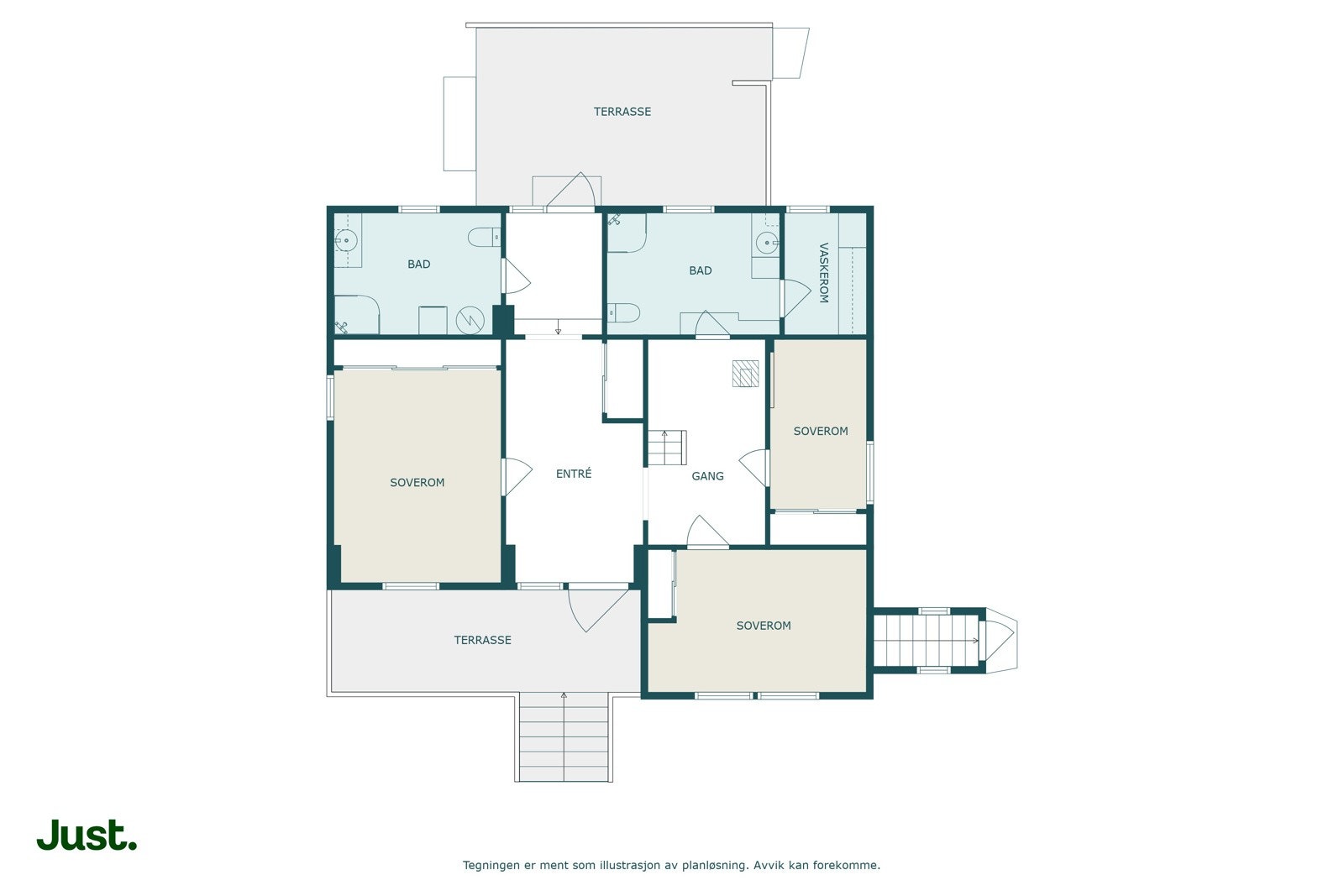 Planskisse 1. etasje.