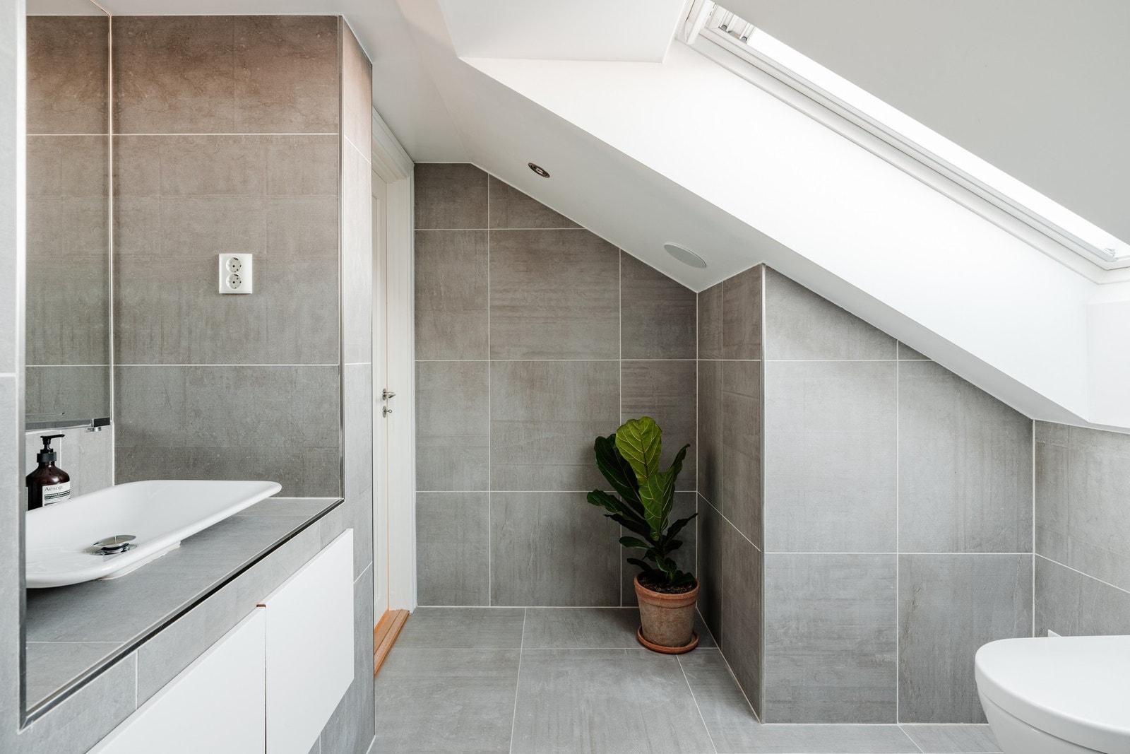 Badet ble etablert i 2014 i forbindelse med loftsutbyggingen. Galleribilde