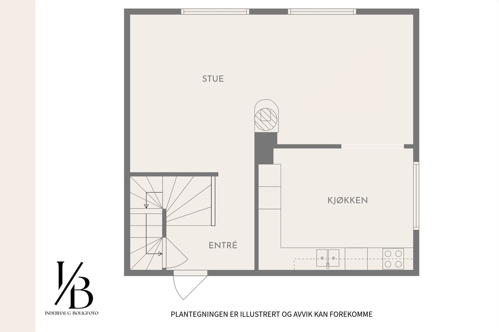- Plantegning 1.etg - Galleribilde