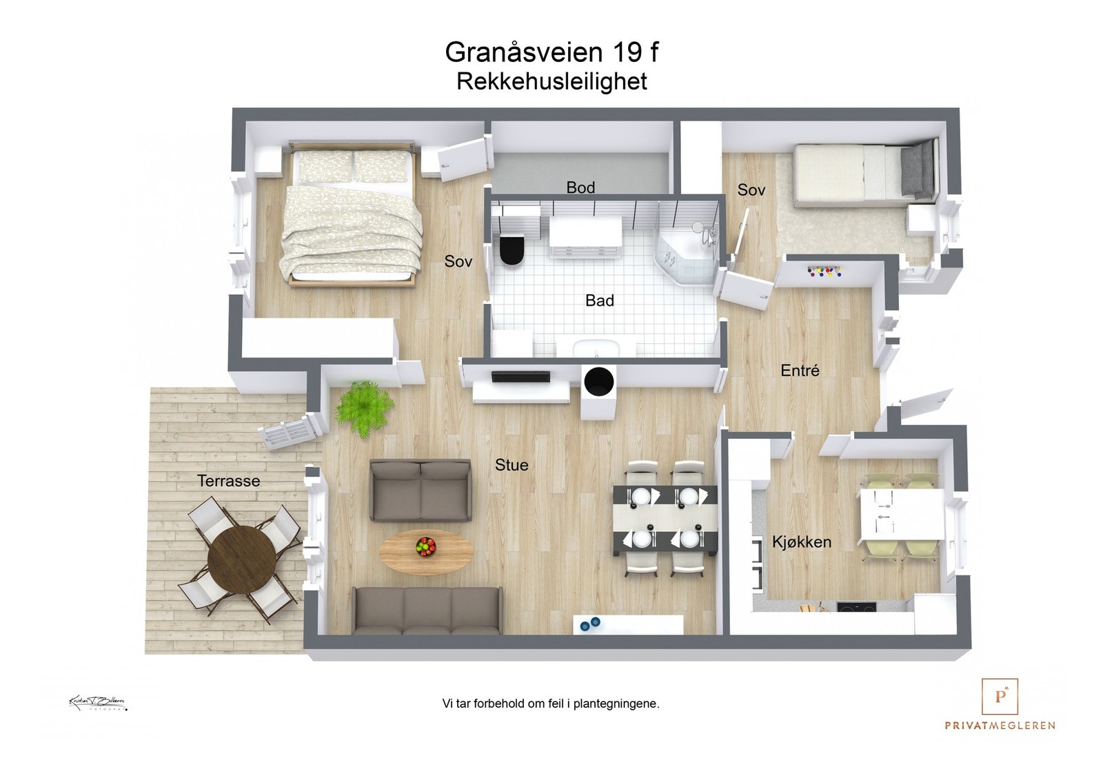 3 D plantegning Galleribilde