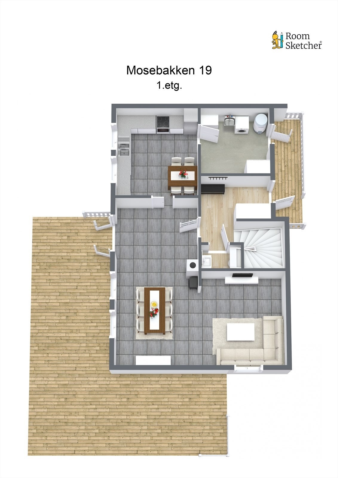 Plantegning 1.etasje Galleribilde