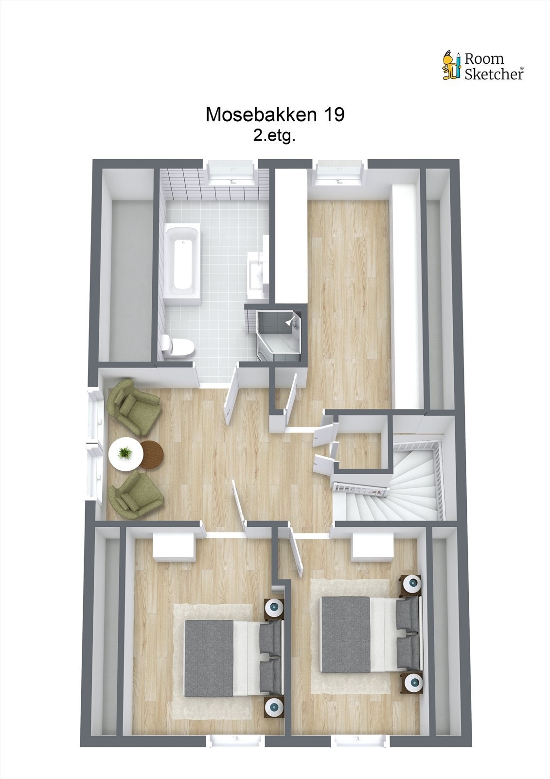 Plantegning 2.etasje Galleribilde