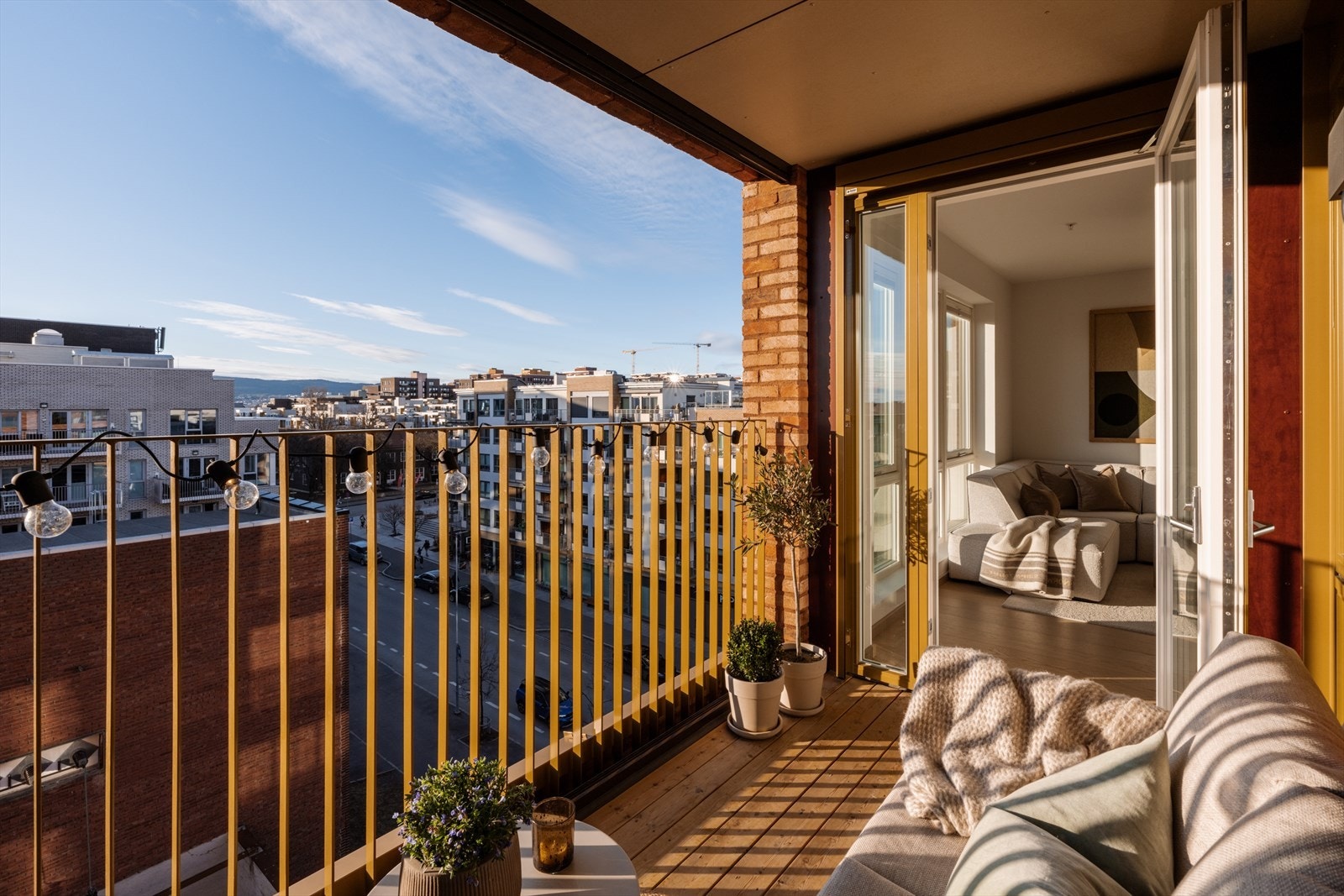 Her nytes gode solforhold og 2 balkonger. Galleribilde