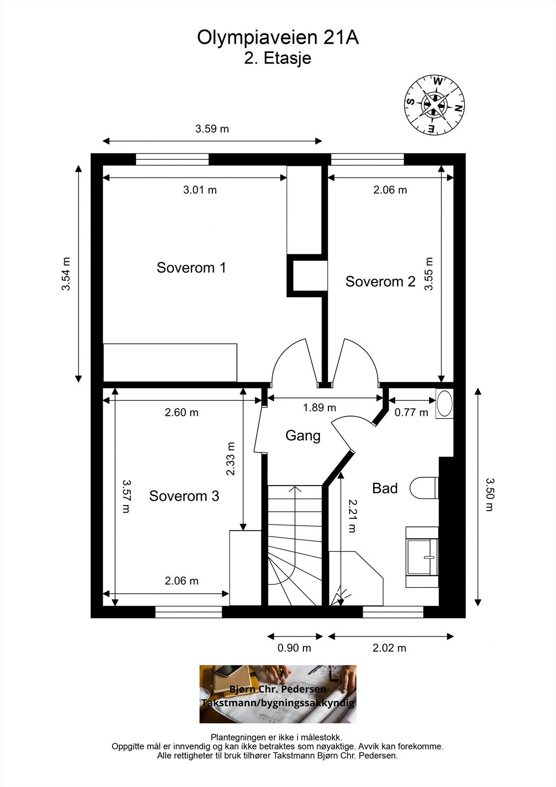 Plantegning 2. etasje Galleribilde