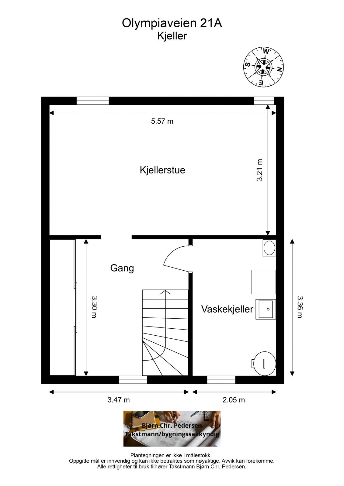 Plantegning kjeller Galleribilde