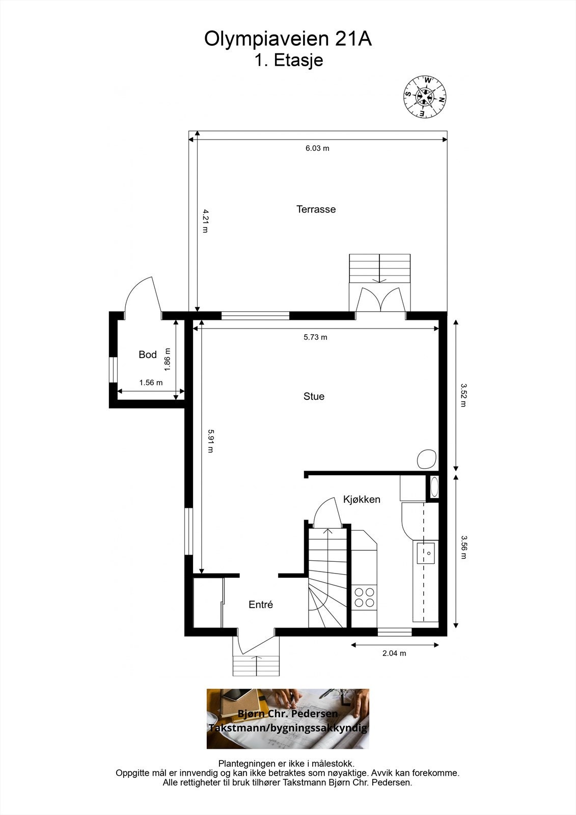 Plantegning 1. etasje Galleribilde