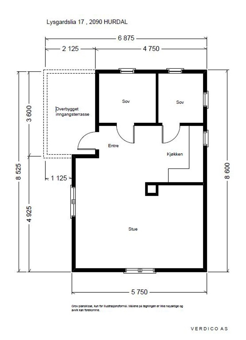 Plantegning Galleribilde