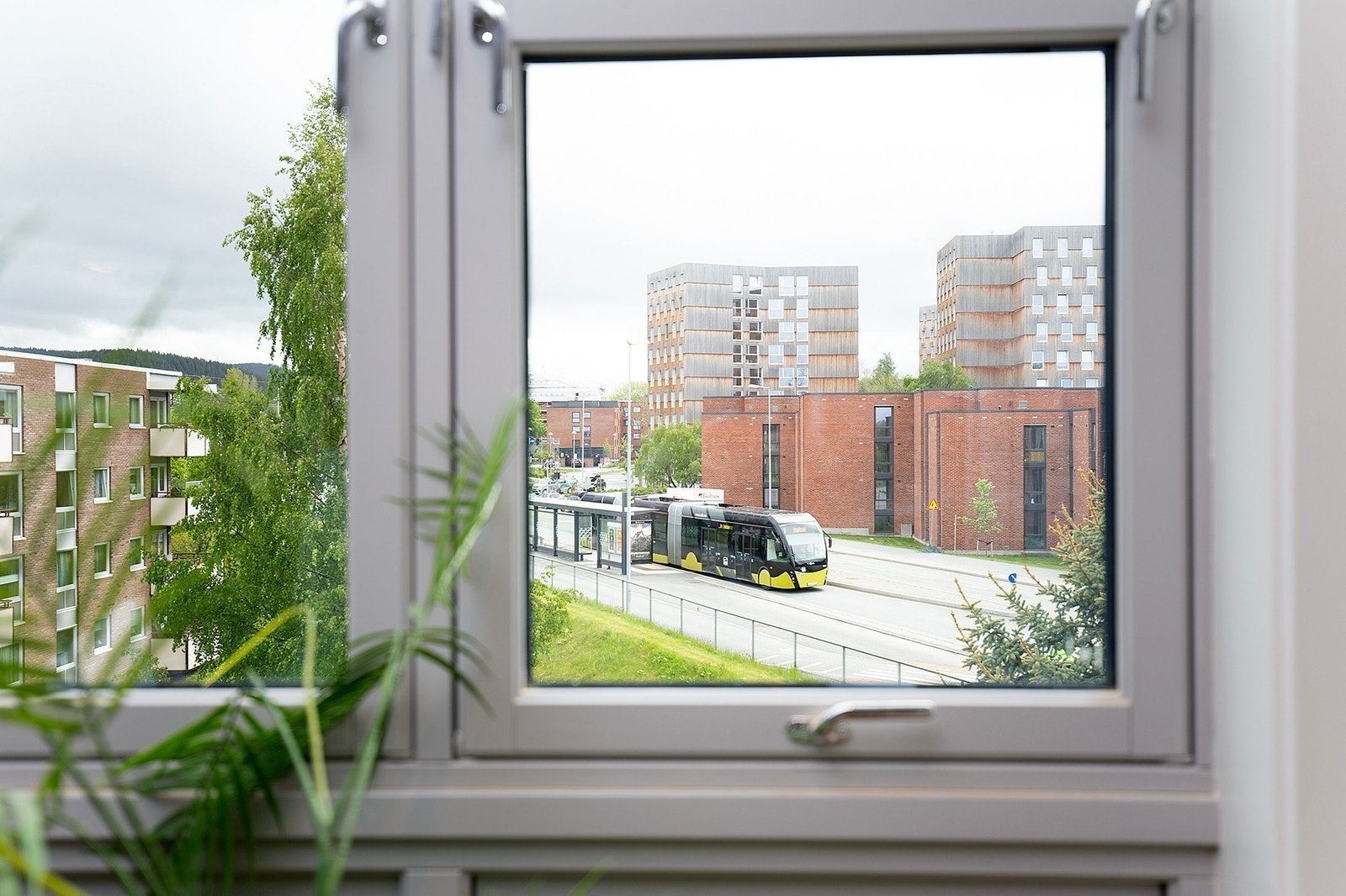 Kort vei til bussholdeplass Galleribilde