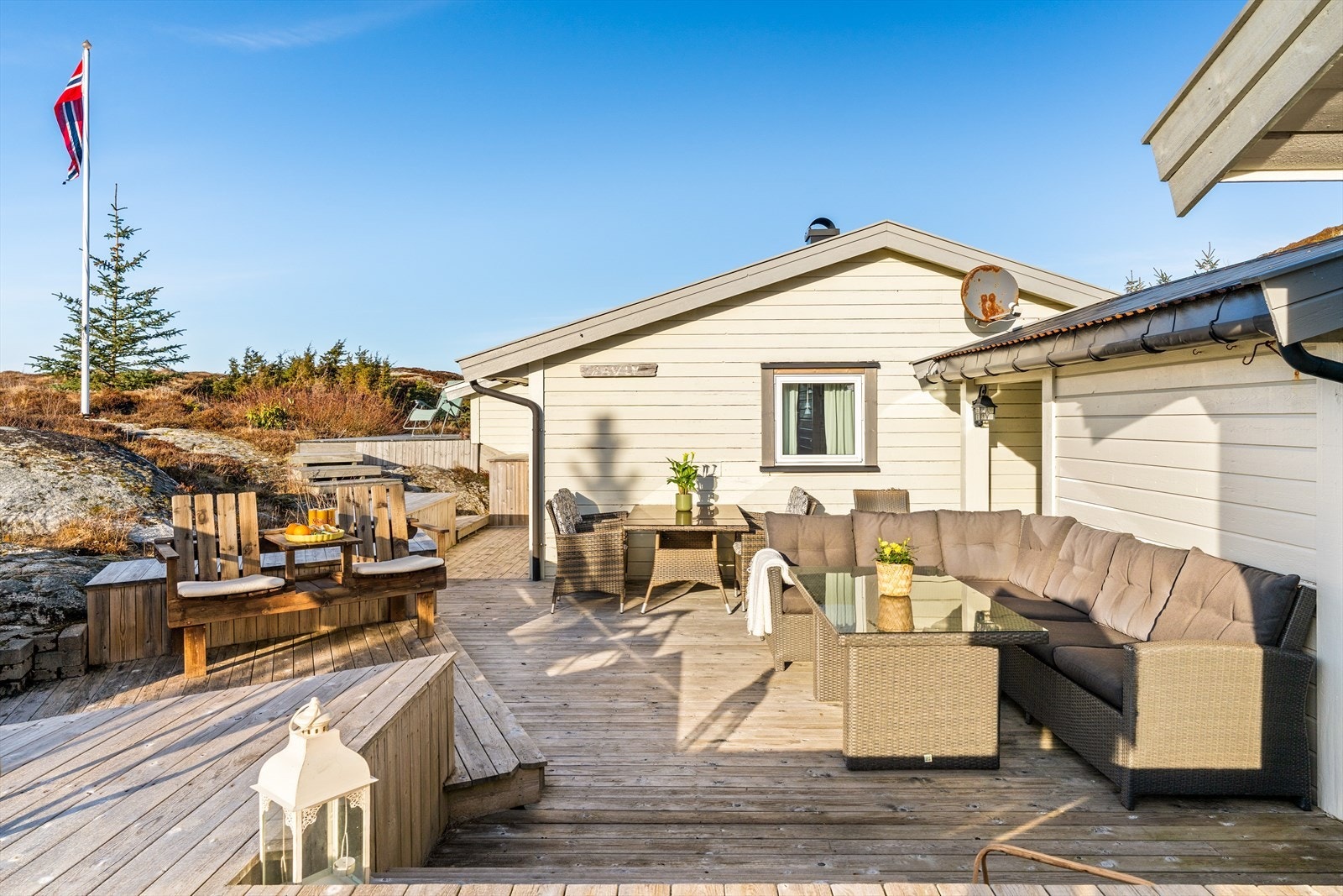 Drømmeforhold i et idyllisk og værbit kystlandskap på Hitra! Galleribilde