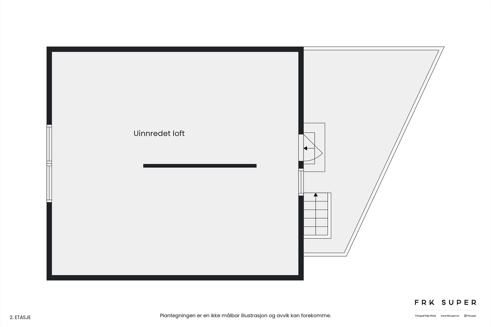 Planskisse loftsetasje naust. Galleribilde
