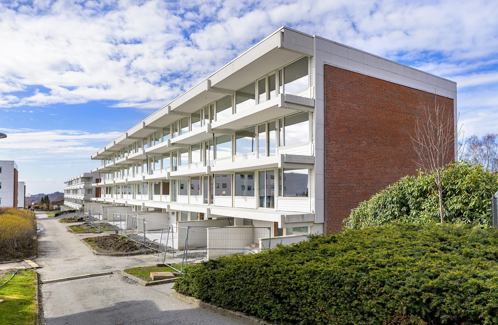 Borettslaget gjennomgår for tiden en fasaderehabilitering. Galleribilde